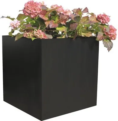 Produktbild von Pflanzkübel Palatino Nora Metall beschichtet 50 x 50 x 50 cm anthrazit