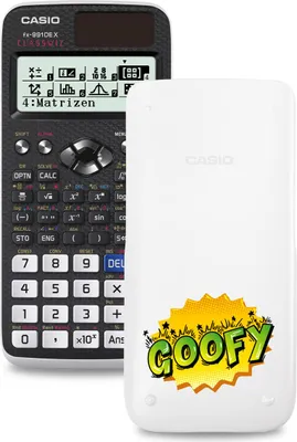 Produktbild von Casio FX-991DE X ClassWiz Schulrechner mit Jugendwort Goofy in grün (Motiv 22)