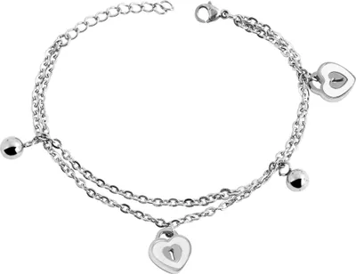 Produktbild von Akzent Kettenarmband aus Edelstahl in silberfarbig