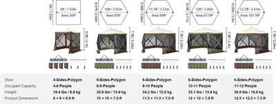 Produktbild von Gazebo Zelt, Pop-Up Design, UV-Schutz, 6x6ft braun