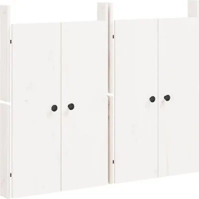 Obrázek produktu pro vidaXL Dveře pro venkovní kuchyni MEPPEL 2 ks bílé 50x9x82cm masivní dřevo borovice