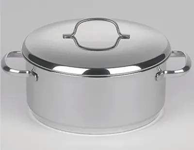Produktbild von Riess Kasserolle Cristall mit Deckel Ø18cm 2 Liter Edelstahl
