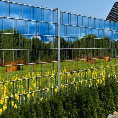 Produktbild von Bedruckter Sichtschutz BERGWELT WIESE Zaun Sichtschutzstreifen 2,5m x 1,8m