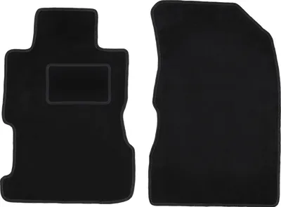 Zdjęcie produktu dla Wielganizator dywaniki welurowe LUX przednie do Honda Civic VII sedan (2001-2005) - czarne dywaniki samochodowe BASIC komplet (2 szt.)