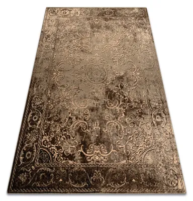 Produktbild von Wollteppich OMEGA LUMIER Ornament vintage cognac braun / grün  braun 200x300 cm