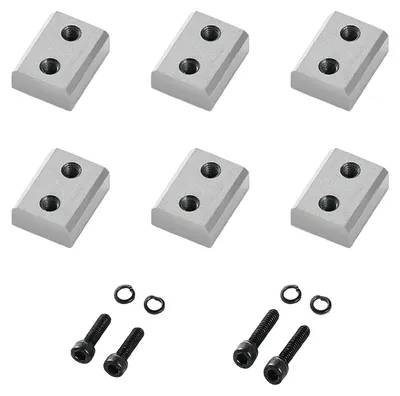 Produktbild von VEVOR Bewehrungsstahl-Schneiderklingen, 6 Stück Ersatzbacken für 1 Zoll 25 mm #8 Elektrischer Bewehrungsstahl-Schneider, beidseitig, CR12MOV Hochhärte-Stahl, schnell und effizient mit Schrauben und Federriegel, Silber, 28 mm, 3 Paare-e
