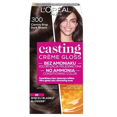Obrázek produktu pro Farba do włosów L'Oreal Casting Creme Gloss 300 Ciemny Brazylijski Brąz