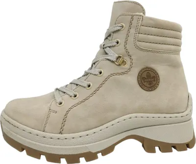 Immagine prodotto di Stivali da donna Rieker, beige, con lacci, adatti al tempo libero