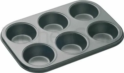 Produktbild von MasterClass Cupcake-Pfanne / Antihaft-Backblech de 6 Löcher, 27 x 18 cm