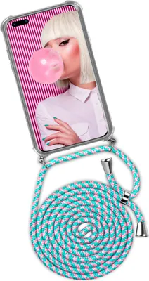 Produktbild von TWIST-Case + TWIST-Cord für Huawei P40, Farbe:Bubblegum (Silber)