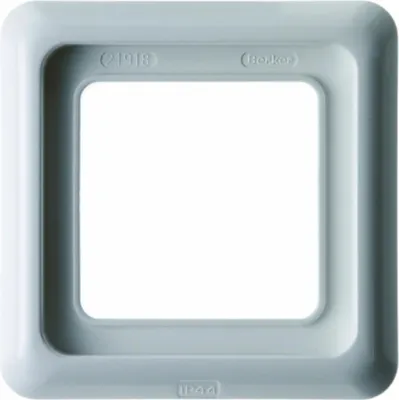 Immagine prodotto di Cornice Berker singola, IP44, con guarnizione, da incasso, bianco polare, lucido, 1 pz.