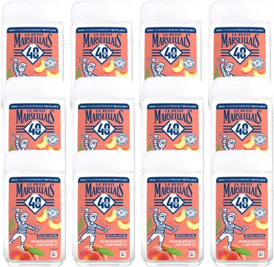 Obrázek produktu pro Le Petit Marseillais sprchový gel Peach Nectarine 12x250 ml Francie