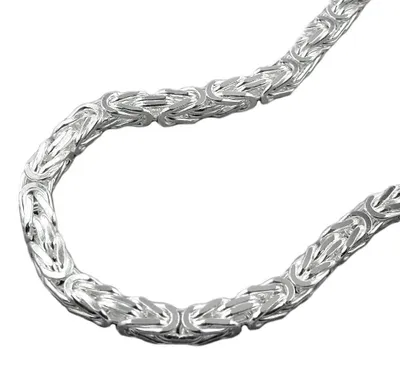 Produktbild von 4mm Königskette Halskette Kette Collier 925 Silber 55cm Uni