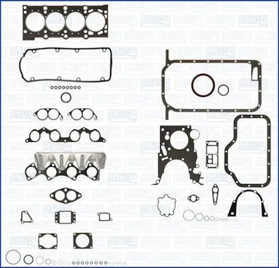 Image de Kit de joints, moteur FIBERMAX d'Ajusa avec joint de culasse (50122700) Kit de joints de carter moteur