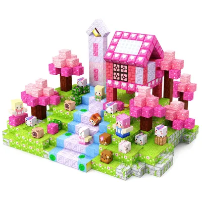 Produktbild von Magnetische Bausteine Lern Steckspiel Kinder