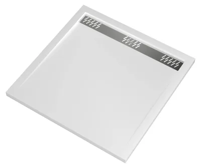 Produktbild von Duschtasse 90×90×4 cm Sanitär-Acryl Weiß, inkl. Ablaufgitter