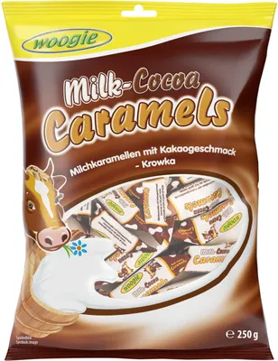 Obrázok produktu pre Mliečne karamelky kakaové 250g
