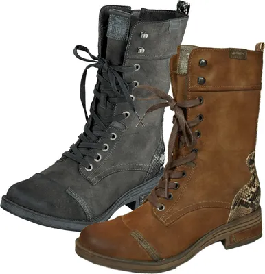 Produktbild von Mustang Damen Stiefeletten Stiefel Schnürboots 1293-519, Größe:42 EU, Farbe:Braun