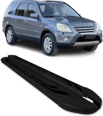 Image de Marchepieds Latéraux pédale pour Honda CR-V 2002-2006 Aluminium Noir 2Pcs