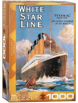 Immagine prodotto di Eurographics Puzzle Titanic White Star Line, 1000 Teile, 68 x 48 cm, 6000-1333