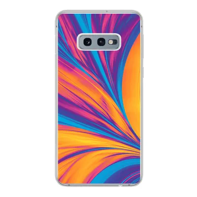 Produktbild von MuchoWow® Handyhülle Schutzhülle Hülle für Samsung Galaxy S10e Federn - Regenbogen - Neon - Abstrakt Silikon Softcase Handy Hülle - Handy