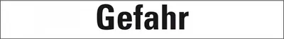 Produktbild von Dreifke® Aufkleber I Signalwort Gefahr, Folie, selbstklebend, 74x18mm, 9/Boge...