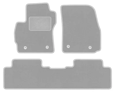 Immagine prodotto di Tappetini in moquette per Mazda Premacy II 2005-2010 (monovolume) – set 4 pezzi, grigi, su misura – Wielganizator OSLO