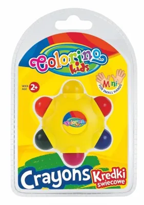 Productafbeelding van Voskovstiften Colorino - STERREN / 6 kleuren / geschikt voor kinderen vanaf 2 jaar