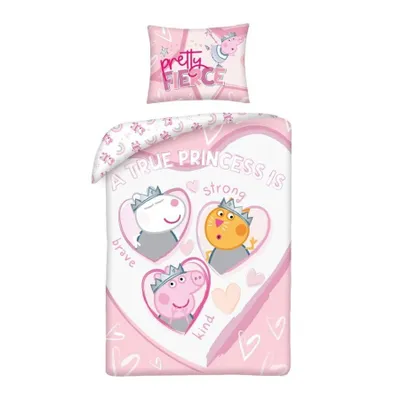 Produktbild von Povlečení do postýlky Prasátko Peppa Princess v látkové tašce bavlna 100x13