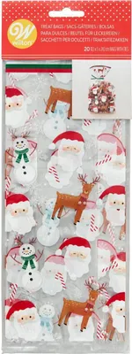 Produktbild von Wilton Tüten Süßigkeitentüten Santa/Schneemann/Rentier 20 Beutel