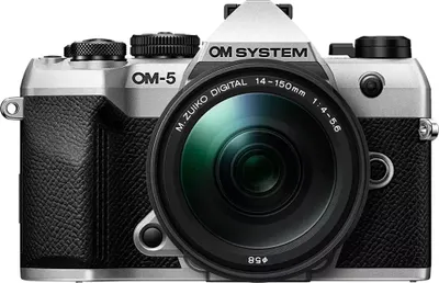 Zdjęcie produktu dla SYSTEM OM-5 II Silver + ED 14-150 f/4-5.6
