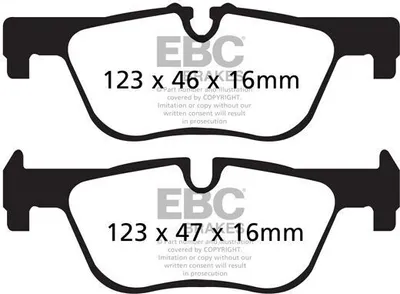 Produktbild von EBC Brakes DP22132 Bremsbeläge Satz Hinten Bremsklötze für BMW 1 Schrägheck (F20) 3 Touring (F31) 3 Limousine (F30, F80) X1 (E84) 5 Touring (G31)