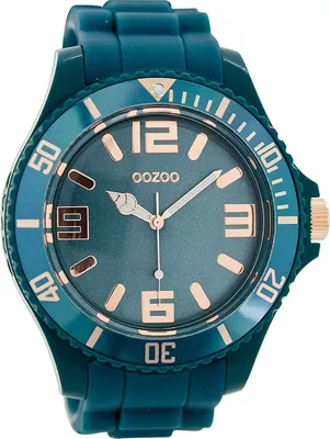 Produktbild von Oozoo Armbanduhr blau türkis Silikon Timepieces Damen Analog-Quarzuhr UOC5032A