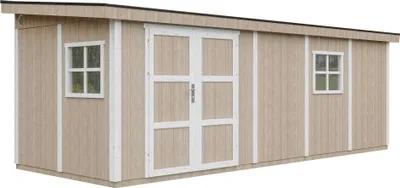 Produktbild von Gartenhaus  14,30 m² - H231x248x648 cm – Timbela M941-TERRA BROWN