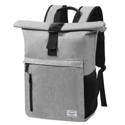 Produktbild von Cityrucksack RollTop Rucksack Herren Damen 22L-25L LaptopRucksack Schulrucksack, Radsport Stylische Tagesrucksack mit 17 Zoll Laptopfach