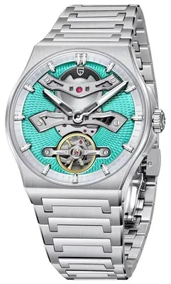 Produktbild von Herrenuhr Pagani Design Callow, Automatik, Edelstahl, Silbergrün / Grün