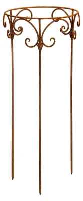 Produktbild von Staudenhalter für Sträucher rund 40cm Durchmesser Rankhilfe aus Metall Eisen Rost Deko