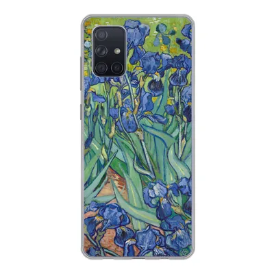 Produktbild von MuchoWow® Handyhülle Schutzhülle Hülle für Samsung Galaxy A51 Schwertlilien - Vincent van Gogh Silikon Softcase Handy Hülle - Schutzabdeckung