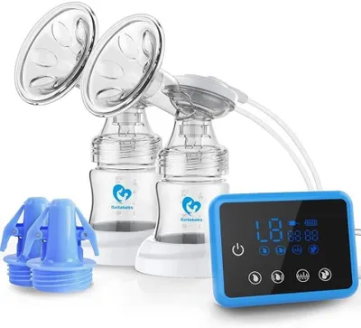 Produktbild von Elektrische Doppel-Brustpumpe mit LCD-Display & 4 Modi – BPA-frei, leise & komfortabel – Ideal für frisch gebackene Mütter