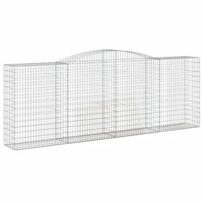 Immagine prodotto di vidaXL Gabbione ad arco alto 400x50x140/160 cm Ferro zincato