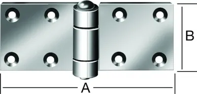 Immagine prodotto di VORMANN Cerniera H.50 mm L.130 mm P.4 mm STA blu zincata laminata - 000048130Z