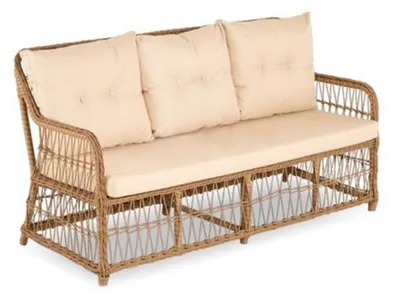 Produktbild von Gartenmöbel Sofagarnitur Tisch Sessel Sitzgruppen Veranda Hocker 4tlg.