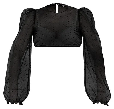 Produktbild von Dirndlbluse Kinding Langarm Puffarm schwarz 32