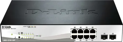 Produktbild von D-Link DGS-1210-10P 10-Port Web Smart Gigabit PoE Switch