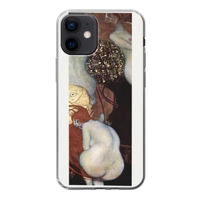 Produktbild von MuchoWow® Handyhülle Schutzhülle Hülle für iPhone 12 Goldfisch - Gustav Klimt Silikon Softcase Handy Hülle - Schutzhülle