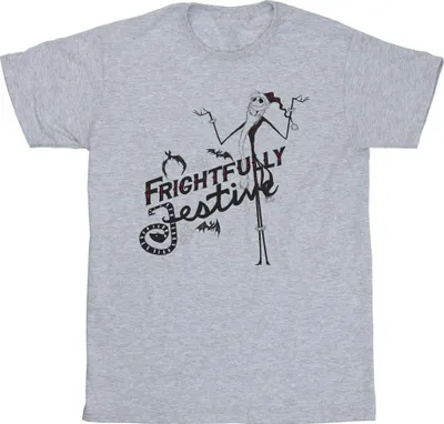Produktbild von Disney - "The Nightmare Before Christmas Frightfully" T-Shirt für Herren BI51542 (3XL) (Grau)