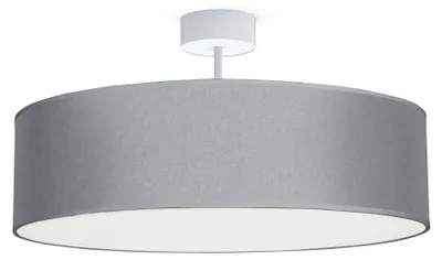 Immagine prodotto di Lampada da soffitto in tessuto rotonda Ø 50 cm grigio E27 Plafoniera moderna a 3 luci
