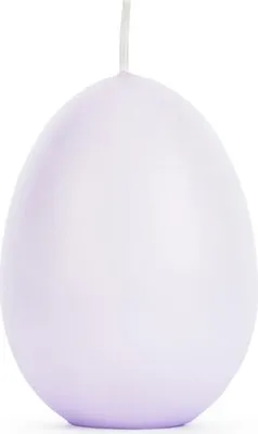 Image de Oeuf de Pâques Bougie 10 cm de haut Pastel Lilas Décoration de table Pâques