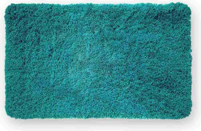 Produktbild von WohnDirect Obdĺžniková rohož do vane s vysokým vlasom MALMÖ Petrol 50 x 80 cm
