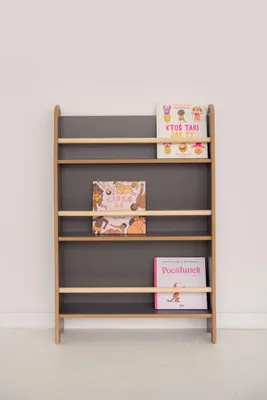 Produktbild von SLIM - Montessori Bibliothek - Kinder Bücherregale - grau
